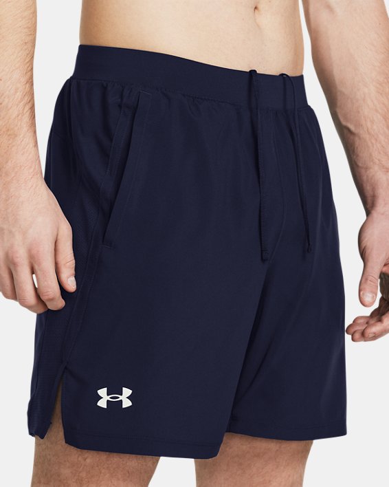 Men's UA Launch 7" Shorts, Blue, pdpMainDesktop image number 3